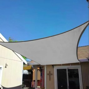Bestent Záhradná slnečná clona 5x5m šedá 180g/m2
