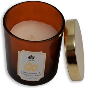 ARÔME Vonná sviečka s viečkom 125 g, Škorica a perník