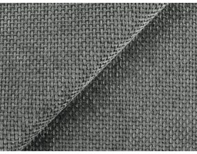 Sivá čalúnená dvojlôžková posteľ s úložným priestorom s roštom 160x200 cm Keoni – Makamii