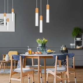 Luster na lanku CASSA 3xGU10/8W/230V biela