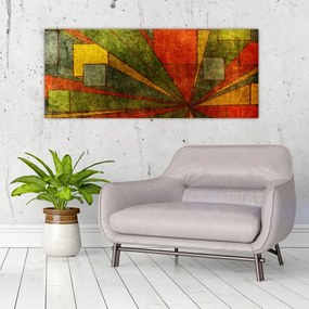 Obraz geometrické abstrakcie (120x50 cm)