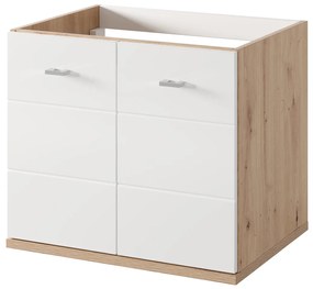 Závěsná skříňka pod umyvadlo Sting 36 60 cm dub Artisan/bílá