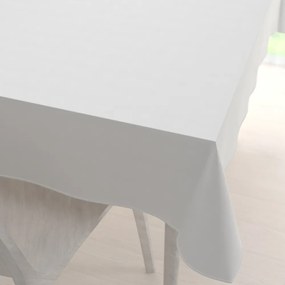 Biante Veľký obdĺžnikový bavlnený keprový obrus KEP-001 Biely 180x220 cm