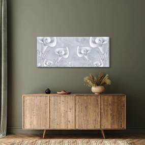 Obraz - Perlové kvety (120x50 cm)