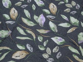 Prehoz na posteľ SILVANE, čierny Rozmer: 170 x 210 cm