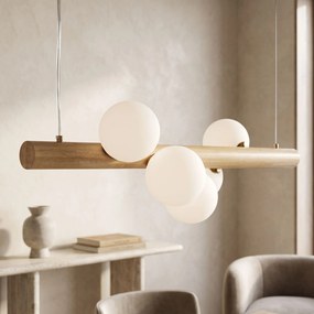 Toolight Toolight, závesné stropné svietidlo 80cm, 5xG9, APP1906-5CP, hnedá, OSW-66579