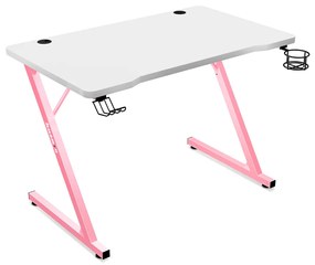 Univerzálny herný stôl Huzaro | bielo-ružový