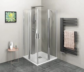 Polysan, ZOOM LINE sprchové dvere 1300mm, číre sklo, ZL1313