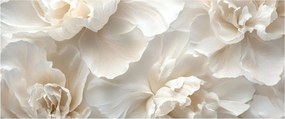 Obraz - Jemné pivonky (120x50 cm)