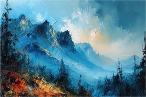 Obraz - Maľba hôr (90x60 cm)