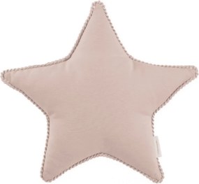 Mini Boho vankúš hviezda s bublinkami púdrovo ružová 38 cm