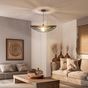 Brilagi - LED luster na lanku CERIA BOHO 1xE27/40W/230V pr. 80 cm čierna/hnedá