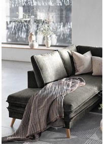 Tmavosivá rozkladacia rohová pohovka (ľavý roh) Charming Charlie – Miuform