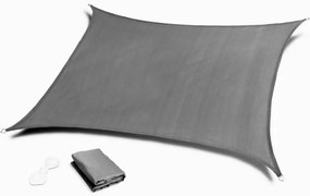 Tieniaca plachta na terasu - štvorec - 3x3m - sivá (180g/m2)