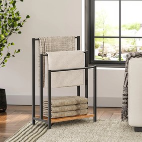 Vešiak na uteráky Vasagle Leon hnedý/čierny