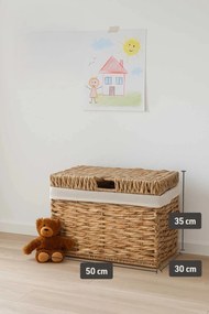 Truhla WANDA, vodný hyacint, šírka 50 cm, natur
