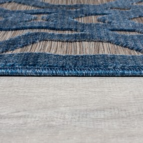 Flair Rugs koberce Kusový koberec Piatto Oro Blue – na von aj na doma - 200x290 cm