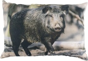 Vankúš s potlačou diviaka v prírode - 35 * 50 * 10cm