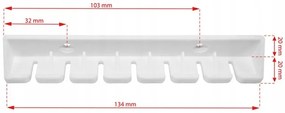 Erga Erga, stropný vešiak na sušenie bielizne 7x200 cm, čierna, ERG-SEP-10SUSSU7PCZ20