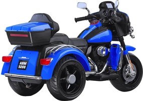 JOKOMISIADA Veľký akumulátorový motorkový chopper pre deti PA0254 modrý