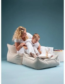 Krémovobiely menčestrový detský sedací vak Chair – Wigiwama