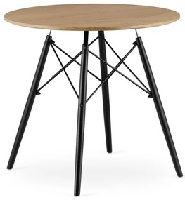 Okrúhly stôl TODI 80 cm dub