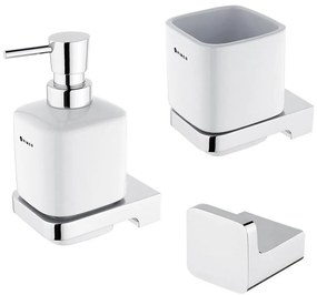 NIMCO MA set-31K-26 - Dávkovač mydla, stojan na kefky a nástenný háčik MAYA