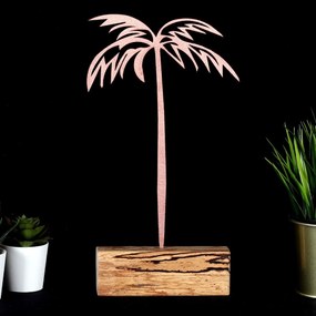 Kovová dekorácia Palm 35 cm bronzová