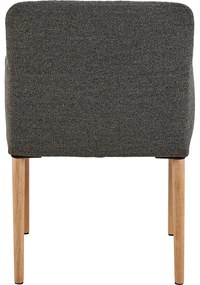 Jídelní křeslo Zoe z masivu antracit