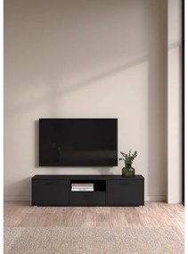 Čierny TV stolík 147x38 cm Media – Tvilum