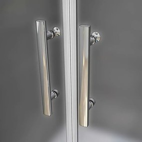 D‘Eluxe - SPRCHOVÉ DVERE - Sprchové dvere DOUBLE FR75D 75-120xcm sprchové dvere pivotové dvojkrídlové matné - satin 6 chróm 100 195 100x195 86
