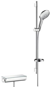 Hansgrohe Raindance Select S - Sprchová súprava 150 3jet s termostatom Ecostat Select a sprchovou tyčou 90 cm, biela/chróm 27037400