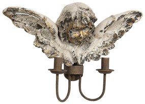 Zlatá patina nástenná lampa ANGEL
