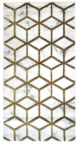 Koberec Frisee Diamond 1,6/2,3 B0072 biela/zlatá