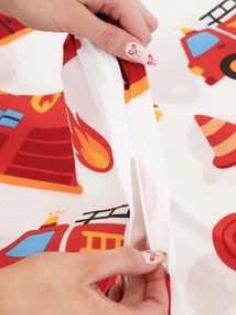 Bavlnené obliečky Renforcé do postieľky - Hasiči