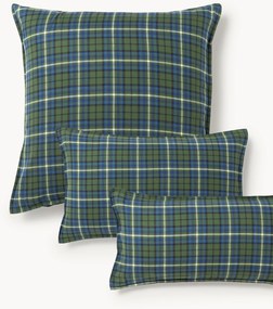 Kockovaná flanelová obliečka na vankúš Linsay