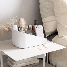 Biely plastový kúpeľňový organizér na kozmetiku Glam – Umbra