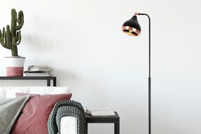 Stojanová lampa YILDO 150 cm, čierna