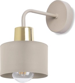 Nástenné svietidlo Panta, 1x béžové kovové tienidlo, g