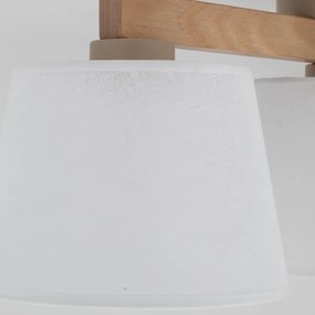 Brilagi - Prisadený luster LATTE SABIA 3xE27/15W/230V borovica/biela
