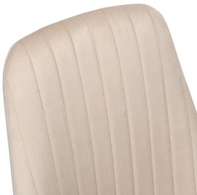 Jedálenská stolička LORIENT zamatová, béžová