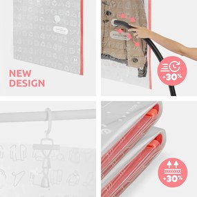 Vákuové vrecia v súprave 4 ks Hanging Vacuum M/L – Compactor