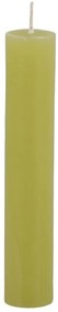 Machová úzka krátka sviečka Short dinner moss - Ø 2 * 11cm / 4h