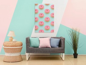 Artgeist Obraz - Pastel Donuts (1 Part) Vertical Veľkosť: 40x60, Verzia: Na talianskom plátne