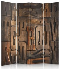 Gario Paraván Písmená Rozmery: 145 x 170 cm, Prevedenie: Klasický paraván