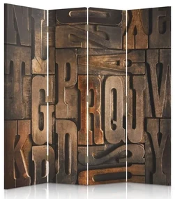 Gario Paraván Písmená Rozmery: 145 x 170 cm, Prevedenie: Klasický paraván