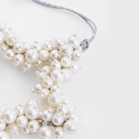 Závesná vianočná dekorácia PERLYN perlová 710605