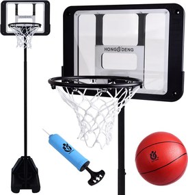 JOKOMISIADA Basketbalový kôš so stojanom, nastaviteľný 2,7 m + lopta SP0818