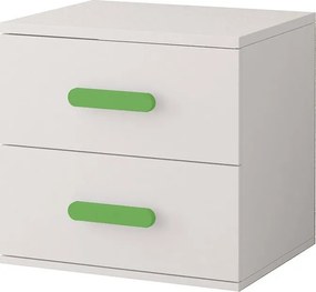 Nočný stolík SCOUT - biely (viac variant)