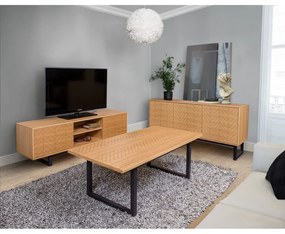 TV stolík v dubovom dekore Woodman Camden Herringbone